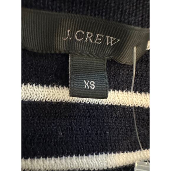 J.Crew Striped Merino Wool Sweater with Jewel Embellishment Size XS NWT - Picture 4 of 12
